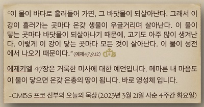 2023년 3월 21일 프코 신부의 오늘의 묵상